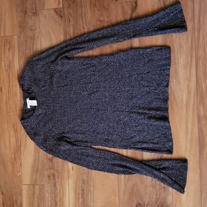 H&M crew neck sweater split sleeves thin knit